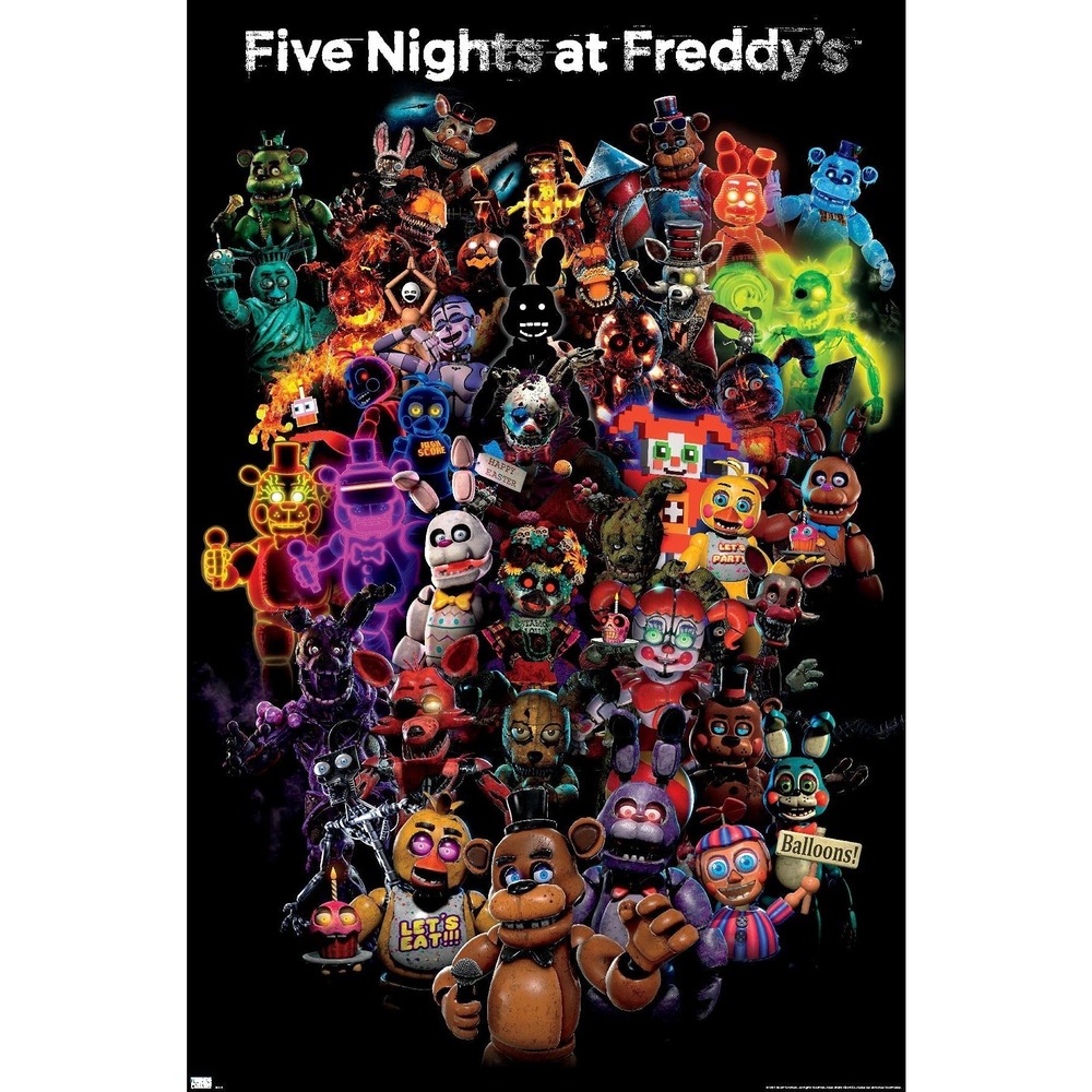 Five Nights At Freddy's Special Delivery-Collage Wall Poster